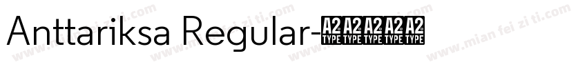 Anttariksa Regular字体转换